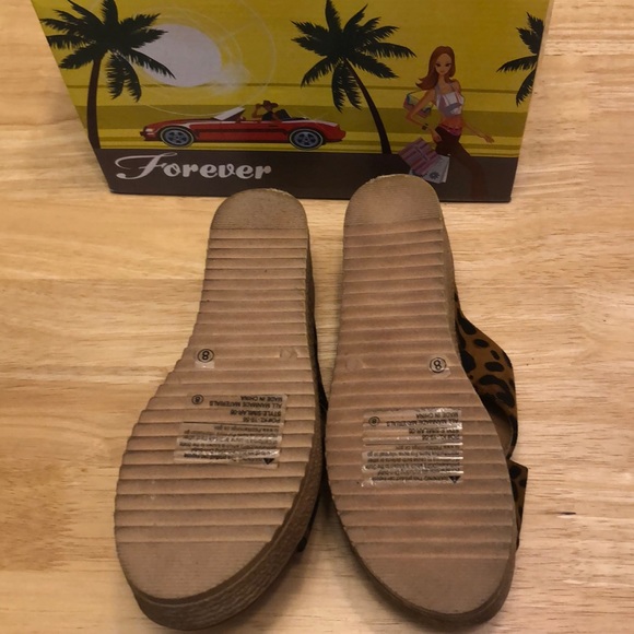 Brand New Cheetah Platform Sandals by Forever - Picture 3 of 6